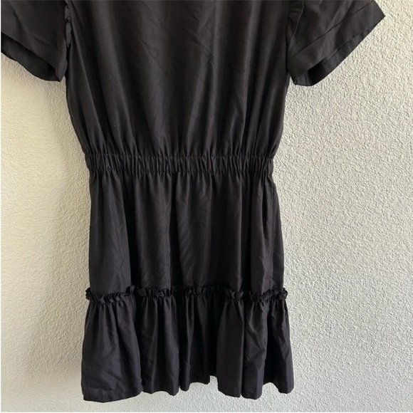 Alice + Olivia Garner Ruffle Mini Dress Black - Picture 7 of 10